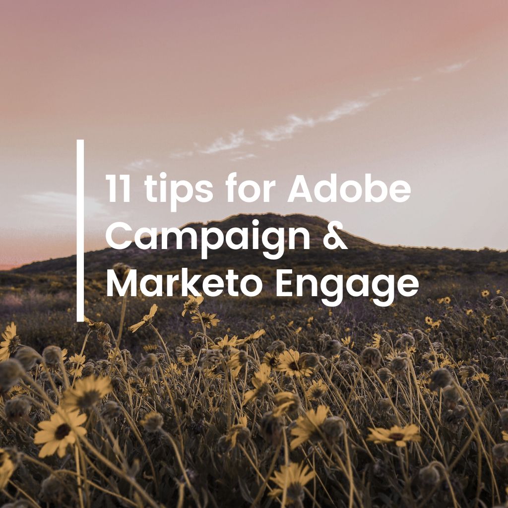 11 tips for Adobe Campaign & Marketo Engage: are you using the full potential?